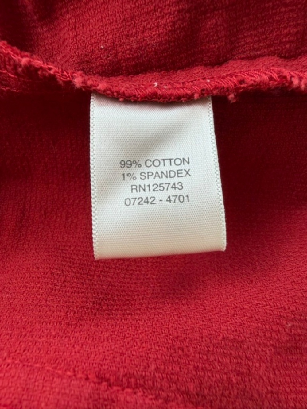 Christopher Banks Red Corduroy Jacket Blazer with Pleats Women's Med 2000's - Picture 5 of 14